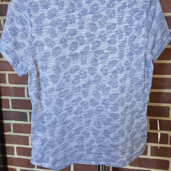 Tommy Bahama ISLAND ZONE Blue Patterned Short Sleeve Tee - Picture 3 of 4
